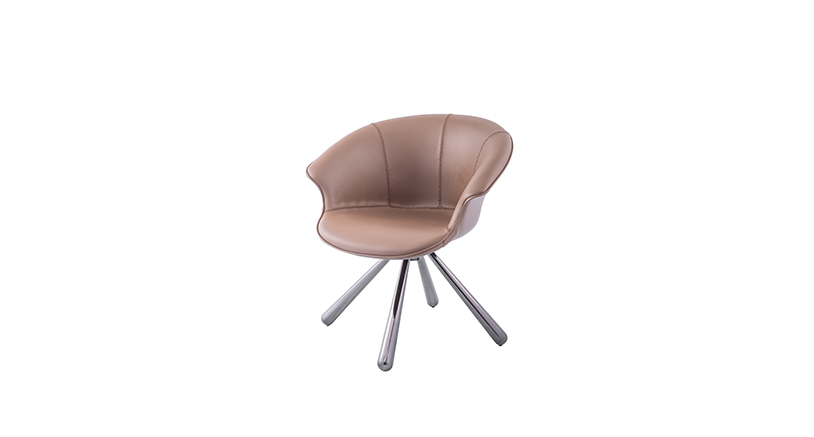 Elegant Grey Nordic Velvet Dining Chair