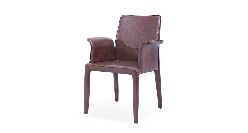 Elegant Modern Brown Restaurant Chair