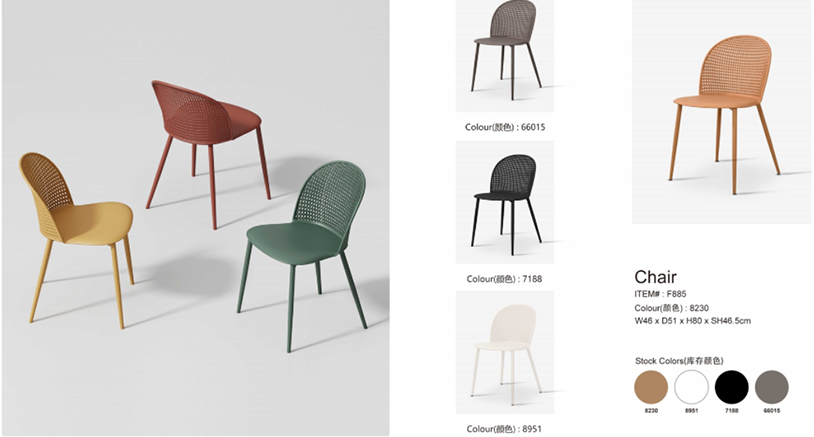 Weather-Resistant Plastic Leisure Chairs 