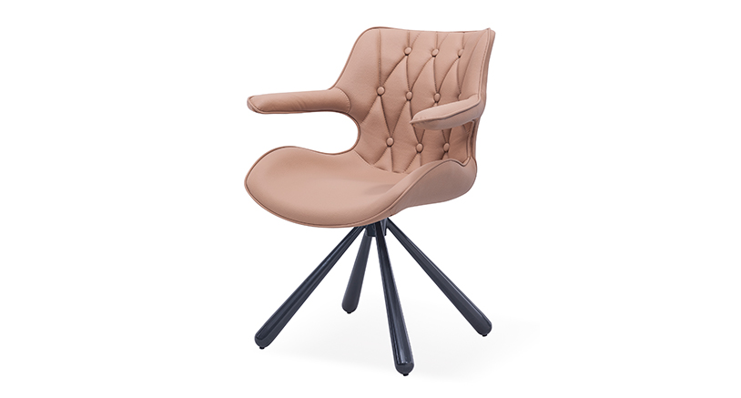 Modern Swivel Saddle Leather Leisure Chair