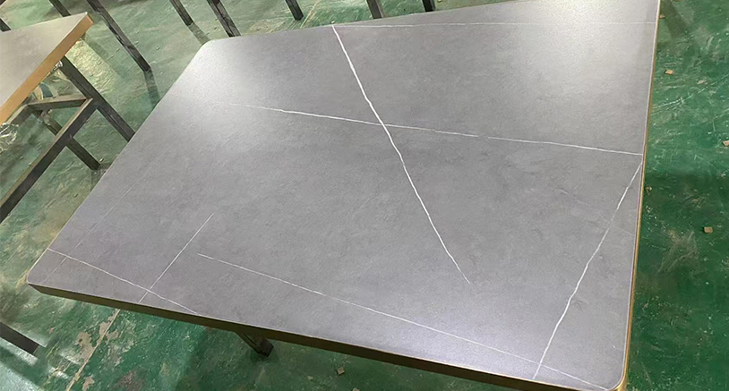 Glossy/Matte Gray Rock Board Tabletop