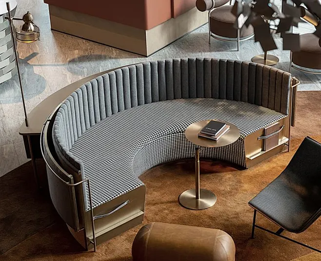 Curved Sofa & Circular Banquette Fire Compliance Layout Guide: Avoid Rectification Issues Caused by Blocked Aisles